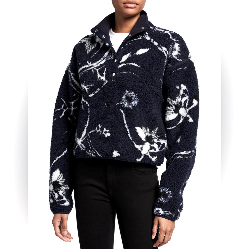 Rag & Bone Floral Sherpa Pullover